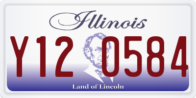 IL license plate Y120584