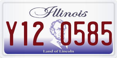 IL license plate Y120585
