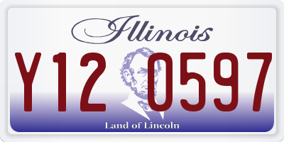 IL license plate Y120597