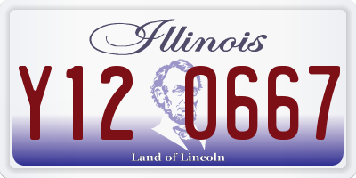 IL license plate Y120667