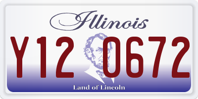 IL license plate Y120672
