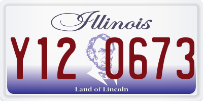 IL license plate Y120673