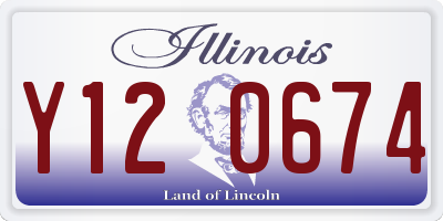 IL license plate Y120674
