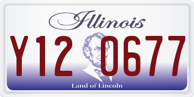 IL license plate Y120677
