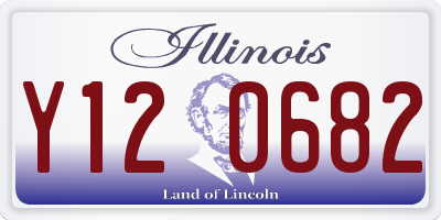 IL license plate Y120682