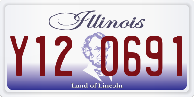 IL license plate Y120691