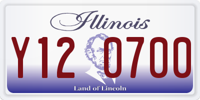 IL license plate Y120700