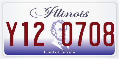 IL license plate Y120708