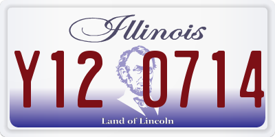 IL license plate Y120714