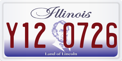 IL license plate Y120726