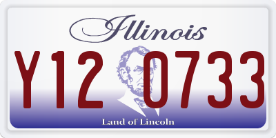 IL license plate Y120733