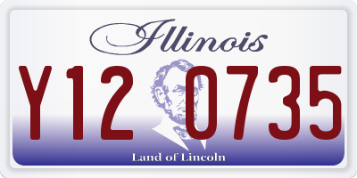 IL license plate Y120735