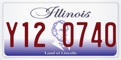 IL license plate Y120740