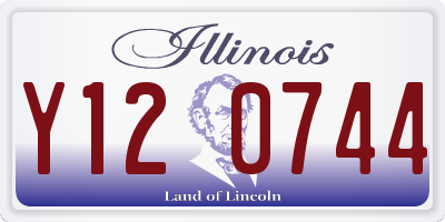 IL license plate Y120744