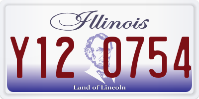 IL license plate Y120754