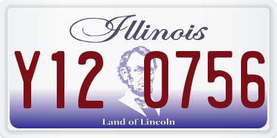 IL license plate Y120756