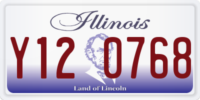 IL license plate Y120768