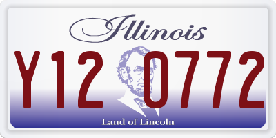 IL license plate Y120772