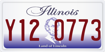 IL license plate Y120773