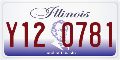 IL license plate Y120781