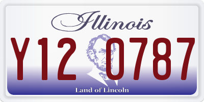 IL license plate Y120787