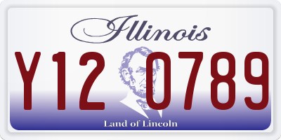 IL license plate Y120789