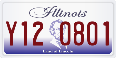 IL license plate Y120801