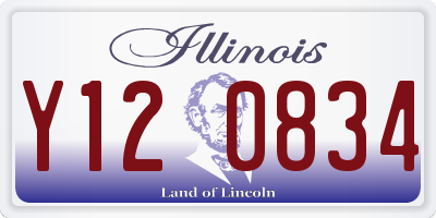 IL license plate Y120834