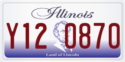 IL license plate Y120870