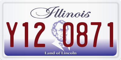 IL license plate Y120871
