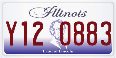 IL license plate Y120883