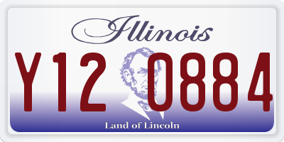 IL license plate Y120884