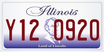 IL license plate Y120920