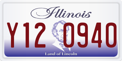 IL license plate Y120940