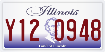 IL license plate Y120948
