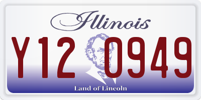 IL license plate Y120949