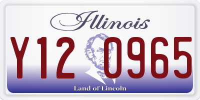 IL license plate Y120965