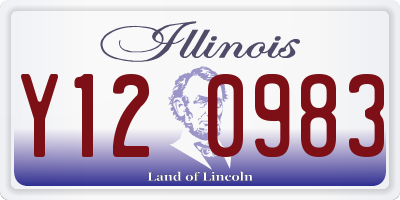 IL license plate Y120983