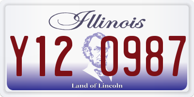 IL license plate Y120987