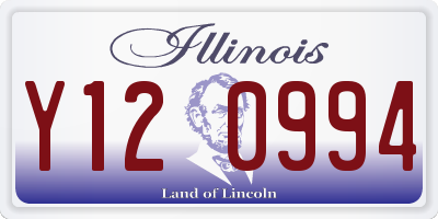 IL license plate Y120994