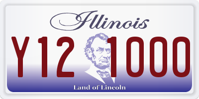 IL license plate Y121000