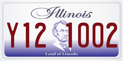IL license plate Y121002