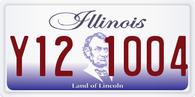 IL license plate Y121004