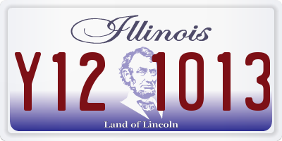 IL license plate Y121013