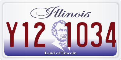 IL license plate Y121034