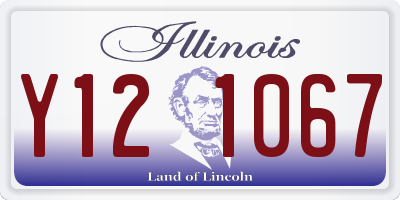 IL license plate Y121067