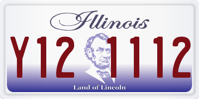 IL license plate Y121112