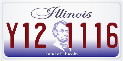 IL license plate Y121116