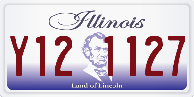 IL license plate Y121127