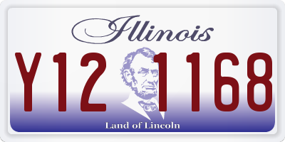 IL license plate Y121168